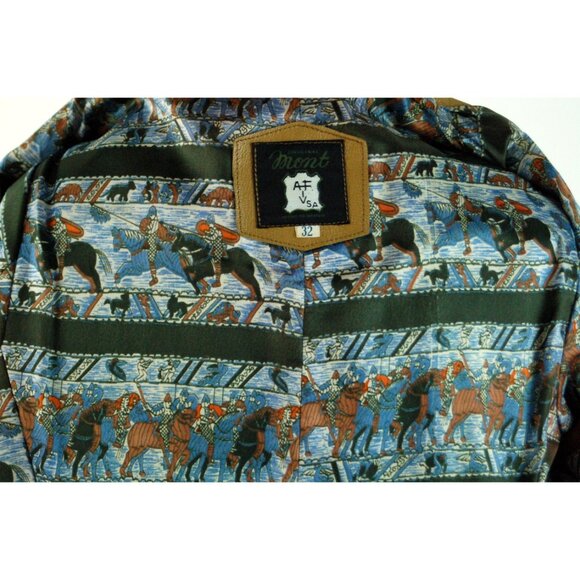 1970s leather jacket blazer tan camel color Size S by Mont - Picture 7 of 7